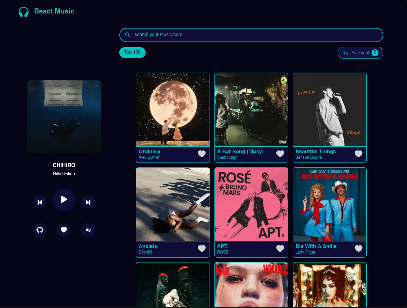 React music project